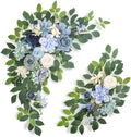 Pack of 2 Artificial Flowers for Backdrop Decoration, Wedding Arch Flowers,Reception Welcome Sign, Eucalyptus Garland, Suited to Aisle Decor and Wedding Arches(Blue) by BMQDSM