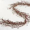 Fall Thanksgiving Pip Berry Garland – 54" Rustic Burgundy & Cream Berries by FactoryDirectCraft