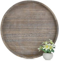 Hanobe Wood Decorative Ottoman Tray for Living Room with Handles, 22" by Hanobe