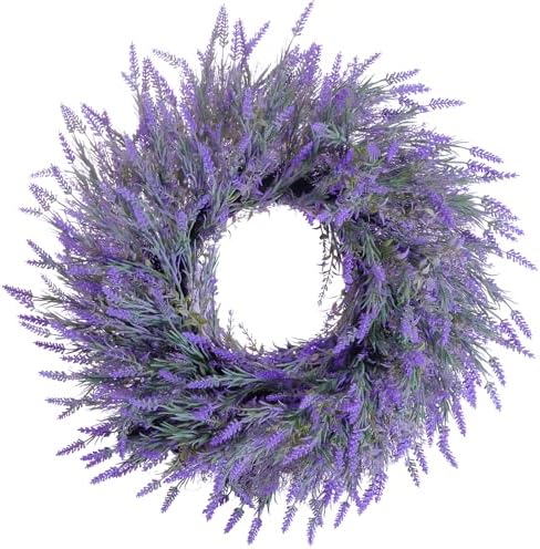 24" Lavender & Eucalyptus Wreath for Front Door,Outside Wreaths by Wreath