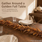 6 FT Eucalyptus Fall Garland - Image 6