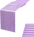 Lavender Sequin Table Runner 6 Pack, 12''x108 Glitter Table Runner by WISPET