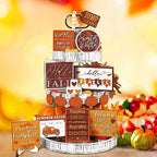 14 Pcs Halloween Tiered Tray Decor Set, Gnome Wood Table Signs (Simple) - Image 5