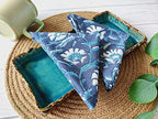 AVKA Studio Cotton Print Dinner Napkins 18x18 inches - Washable Cloth Napkins Set of 12 - Everyday Use or Dinner Party and Events - Indigo Blue Block Printed Soft Fabric - Image 2