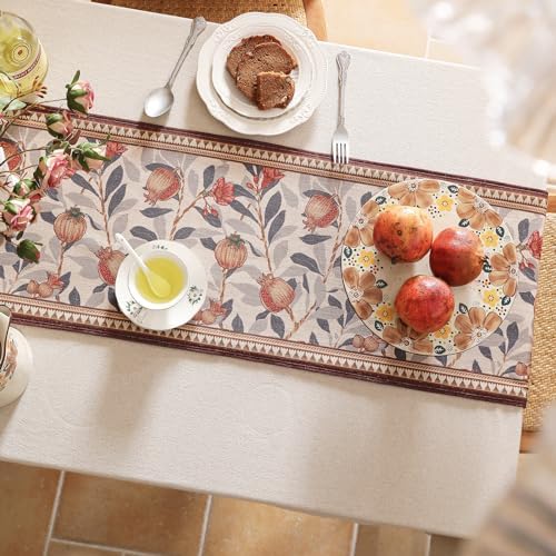 Patdrea Designer French Vintage Linen Table Runner,12"X102" - Image 4