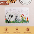 Maison d' Hermine Placemats Set of 4 Reusable 100% Cotton (13"x19") - Image 5