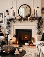 Black Eucalyptus Garlands, 4Pcs, 5.8 FT, Artificial Halloween - Image 5