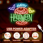 Happy Halloween Pumpkin Neon Sign, LED Holiday Wall Decor 16.1x13 Inch - Image 4