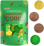 St. Patrick's Day Milk Chocolate Gold Coins 900 Coins, Shamrock & Leprechaun Themed Coins, Parties, Events and Celebrations, Perfect for Gift Bags and Festive Decorations, 4.5g Milk Chocolate Coin - Image 3