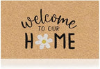 Coir Welcome Mat, Non-Slip, Welcome to Our Home, 17x29 in by AmaruDoorMats