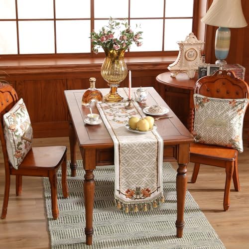 Patdrea Designer Elegant French Velvet Table Runner,12"X87"-Santiago C - Image 6