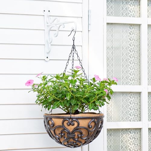 Sungmor Cast Iron Wall Hook Plant Hangers - 2PC White - Image 4