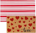 Moucuny 2 Coir Outdoor Mat,Non Slip, 24'' X 35'',16'' X 28'', Love by Moucuny
