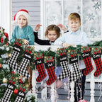 Tatuo 12 Pack Christmas Burlap Stockings Hanging,Modern Color - Image 6