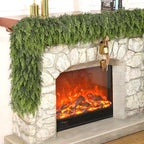 Lifelike Touch Artificial Cedar Garland for Christmas Decor(6 FT,1 PCS) - Image 2