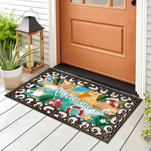 12Pcs Doormat Inserts Seasonal Entrance Doormats Interchangeable Welcome Doormats Welcome Mat Outdoor for Fall Christmas Front Door Outdoor Indoor 22in x 10in All Season and Holiday Vivid - Image 2