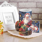 Santa Claus Flickering Flameless Candles Remote Control Candles Christmas Table Decorations for Dining Room Bedroom Home Indoor Table Festive Xmas LED Pillar Candles - Image 4