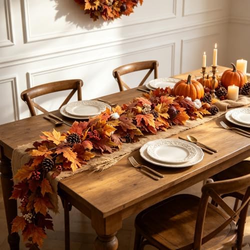 JORNOY 6FT Fall Garland for Mantle - Image 6