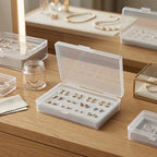 LJY 12 Clear Plastic Boxes, 5.3 x 3.1 x 1.2 in for Office Supplies - Image 6