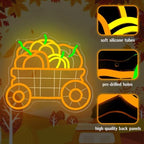Thanksgiving Harvest Pumpkin Wagon Neon Sign for wall decor Fall LED Light - Image 4