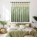 Macrame Wall Hanging Green Dip Dyed Sphericity Cotton Wall Art 39"W*39"L - Image 3