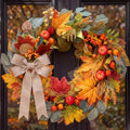 Suncalla 24" Fall Apple Wreath for Front Door, Maple Leaves Harvest Decor by Unknown