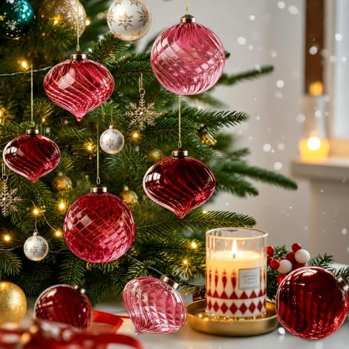 12Pcs Glass Christmas Balls for Christmas Tree - Image 6