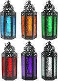 Vela Lanterns Decorative Indoor Moroccan Holders, Assorted Colors, M, 6-PK by VelaCandleLanterns