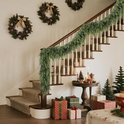yofit 6FT Artificial Cedar Pine Garland Christmas Decorations - Image 4