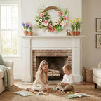 20 Inch Fall Wreath for Front Door Artificial Hydrangea Wreath - Image 7