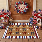 Tinideya 2 23.6 X 35.4 Inches Bow Red Blue White by Tinideya
