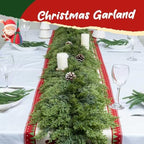 Giauma 6ft Double Fullness Christmas Cedar Garland Artificial Realistic - Image 3