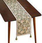 ISAENNE Designer Vintage Linen Table Runner,71"x12"-Brune by Isaennehomedecoration