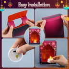 Retisee 12 Sets Diwali Paper Deep Jharokha Wall Decor for Pooja, Classic - Image 7