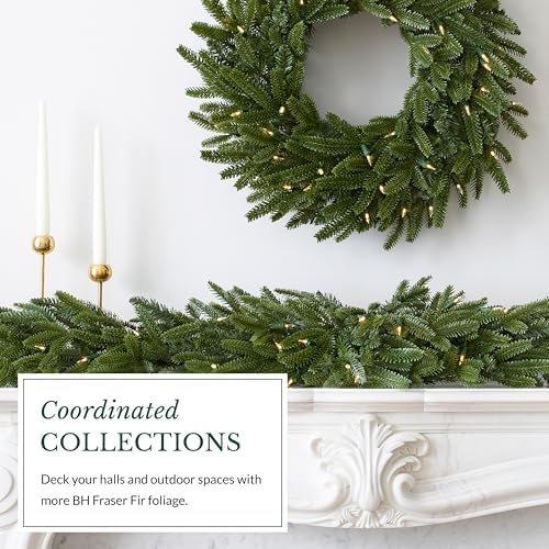 Balsam Hill | Artificial Christmas Wreath for Front Door | Greenery with LED Clear Lights | Indoor & Outdoor Christmas Decor (BH Fraser Fir 48") - Image 6