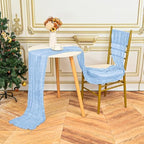12 Pack Light Blue 10Ft Cheesecloth Table Runner - Image 5