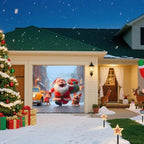 Christmas Garage Door Banner – Santa Claus, Little Girl & Cute Dog Carrying, Large Outdoor Holiday Mural for Garage, Yard & Porch Decor,8 x 7ft/2.4 x 2.1m - Image 5