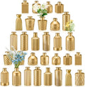 Yaomiao 30 Pcs Glass Bud Vases Centerpieces, Gold Series by Yaomiao