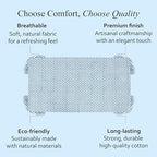 CPC Tablecloth 100% Cotton 70x108 Inch Indian Block Print Rectangle Table Cover, Blue Table Cloth for Weddings, Spring/Summer, Barbeque - Apatite Blue - Image 6