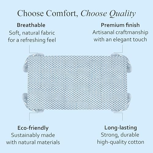 CPC Tablecloth 100% Cotton 70x118 Inch Indian Block Print Rectangle Table Cover, Table Cloth for Weddings, Spring/Summer, Barbeque - Apatite Blue - Image 6