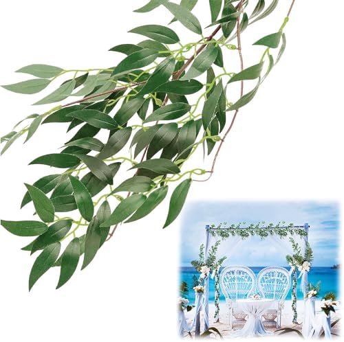 ANPHSIN Fake Vines Greenery Garland, 5 Packs, Total 28ft by ANPHSIN