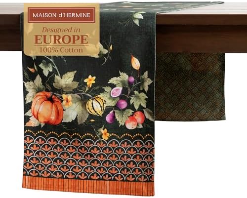 Maison d' Hermine Table Runner 100% Cotton 14.50" x 108" (Double Layer) by MaisondHermine