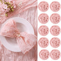 Mixweer 100 Pcs Gauze Cheesecloth Napkins 19.7 x 19.7 Inch, Dusty Pink by Mixweer