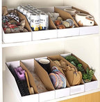 EXYGLO Cardboard Boxes, Pack of 35 Corrugated Storage Bins 12x6x4.5 inch Pantry Organizer Bins for Shelves Garage Office Organization - Image 6