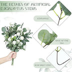 Giegxin 270 Pcs Mixed Artificial Eucalyptus Leaves Stems Bulk Green - Image 3