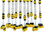Divyakosh Artificial White & Yellow Jasmine & Marigold Flower Strings (Pack of 12, 18 Inch Each). Wedding & Event Decor. Perfect for Diwali, Ganpati & Pooja/Temple/Mandir Decoration - Image 2