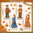 Thyle 4 Pcs Vintage Fall Figurines Decorations for Home - Image 3