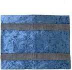 HeMiaor Placemats Blue Set of 4 Velvet with Shining Bling Sequins for Christmas Wedding Thanksgiving Day Dinner Table Decoration(12x16-inches) - Image 4