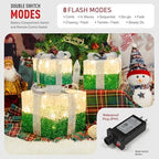 Set of 3 St Patricks Day Decorations Lighted Gift Boxes，Outdoor St Patrick's Day Decor,Plug-in 65 LED Light Up Present Boxes for Outdoor Home Yard Lawn Holiday Wedding Birthday Party Decor - Image 5