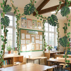 2 Set Jungle Theme Party Decoration Vine for Classroom,Modern - Image 6